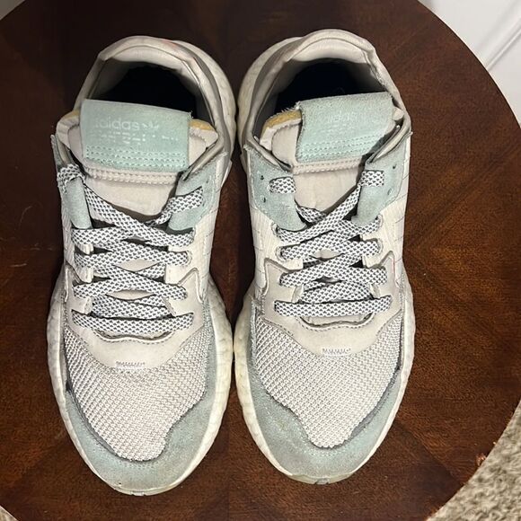 🔥 ADIDAS bd7956 Nite Night Jogger - Mens Sz 7 Grey Orange - EXCELLENT Condition - Picture 6 of 11